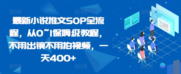 最新小说推文SOP全流程,从0~1保姆级教程,不用出镜不用拍视频,一天400+-续财库