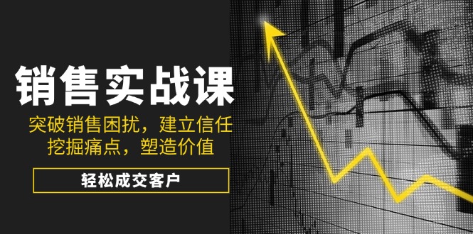 销售实战课,突破销售困扰,建立信任,挖掘痛点,塑造价值,轻松成交客户-续财库