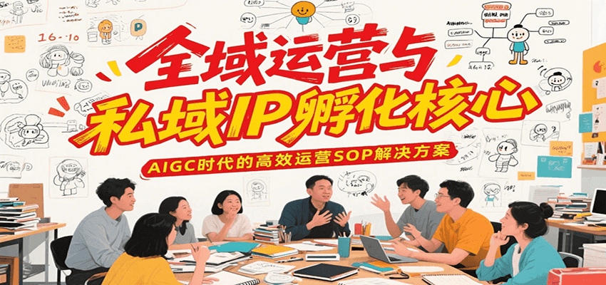 全域运营与私域IP孵化核心，AIGC时代的高效运营SOP解决方案-续财库