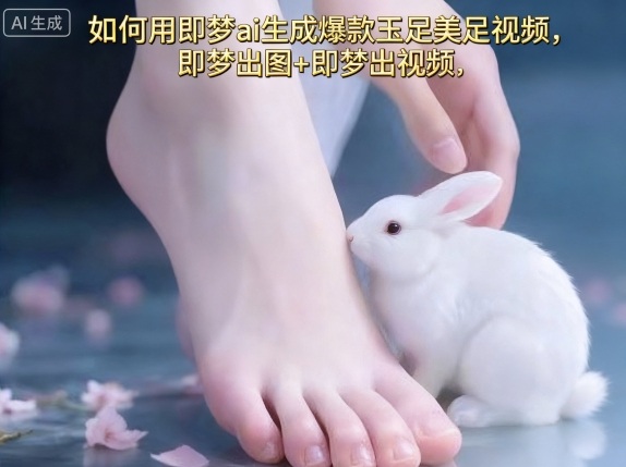 如何用即梦ai生成爆款玉足美足视频,即梦出图+即梦出视频,快速涨粉-续财库