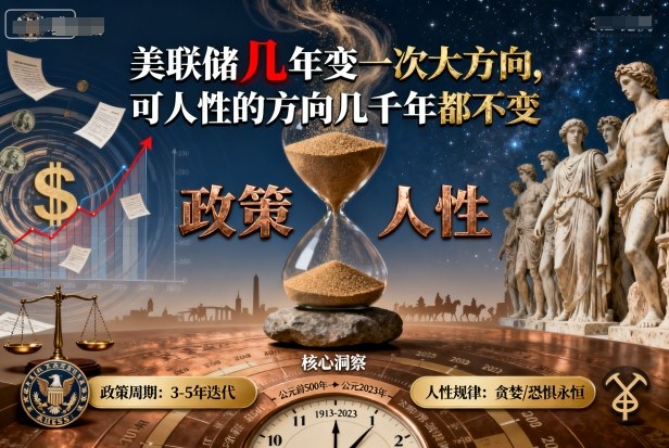 付费文章：美联储几年变一次大方向，可人性的方向几千年都不变-续财库