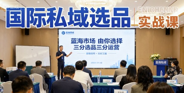 国际私域选品实战课，蓝海市场由你选择，七分选品三分运营-续财库