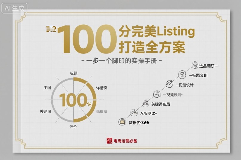 100分完美Listing打造全方案，想要完美listing必须是需要一步一个脚印的-续财库