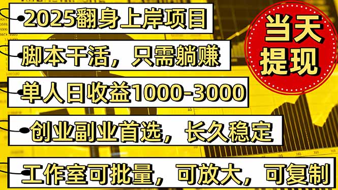 稳定八年美金掘金2.0脚本干活,只需躺赚。单人日收益1000-3000可批量、...-续财库