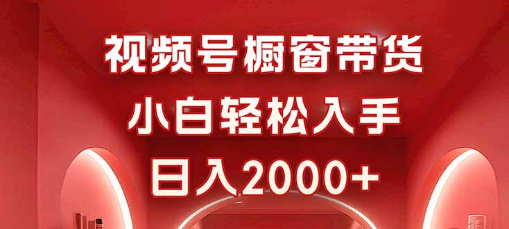 视频号橱窗带货,小白轻松入手,日入2000+-续财库