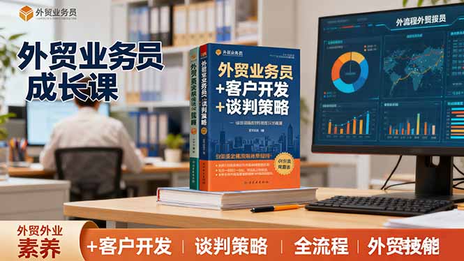 外贸业务员成长课：职业素养+客户开发+谈判策略、掌握全流程外贸技能-续财库