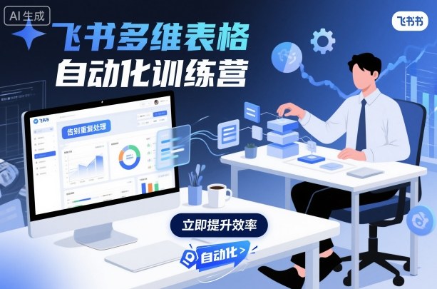 飞书多维表格自动化训练营，手把手教你告别重复处理，用多维表格开启高效办公新模式-续财库