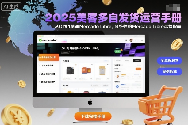 2025美客多自发货运营手册:从0到1精通Mercado Libre,系统性的Mercado Libre运营指南-续财库