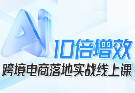跨境电商10倍增效，跨境电商AI落地实战线上课-续财库