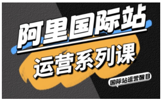 阿里国际站运营系列课，涵盖精准引流、直通车与全站推实战SOP，搭配AI效率工具包与高阶增长玩法-续财库