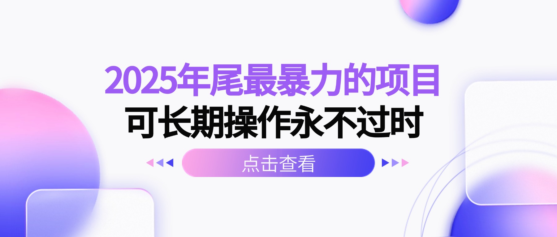 2025年尾最暴力的项目可长期操作永不过时-续财库