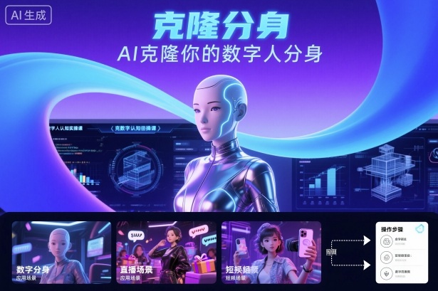 AI数字人认知实操课，克隆你的数字人分身-续财库