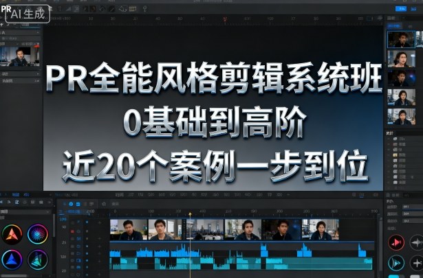 PR全能风格剪辑系统班,0基础到高阶,近20个案例一步到位-续财库