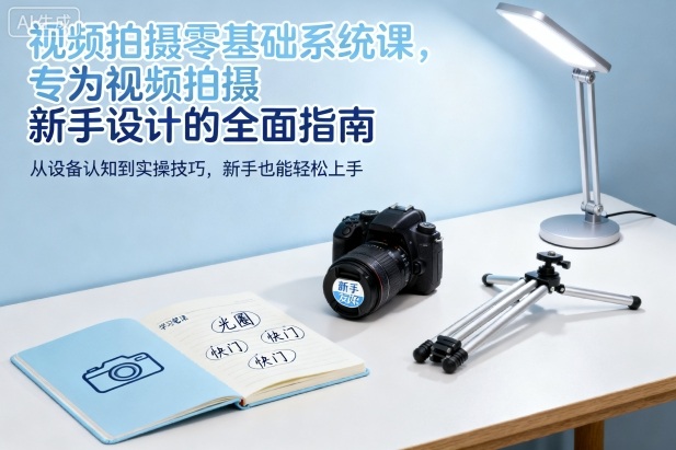 视频拍摄零基础系统课,专为视频拍摄新手设计的全面指南-续财库