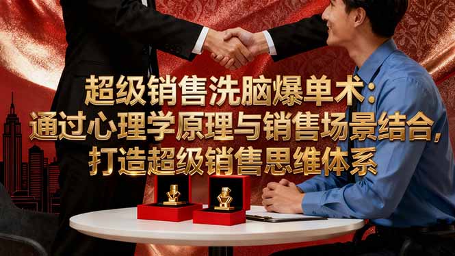 超级销售洗脑爆单术:通过心理学原理与销售场景结合,打造超级销售思维体系-续财库