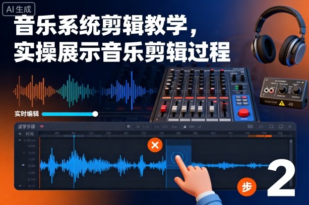 音乐系统剪辑教学,实操展示音乐剪辑过程-续财库
