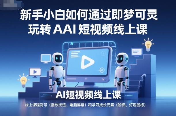 新手小白如何通过即梦可灵玩转AI短视频线上课-续财库