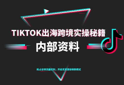 TikTok跨境电商0-1搭建运营(更新10月)-续财库