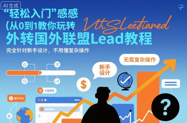 国外联盟賺美刀项目,从0到1教你玩转国外联盟Lead教程,纯新手可操作性100%-续财库