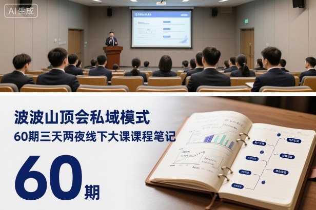 波波山顶会私域模式60期三天两夜线下大课课程笔记(文档)-续财库