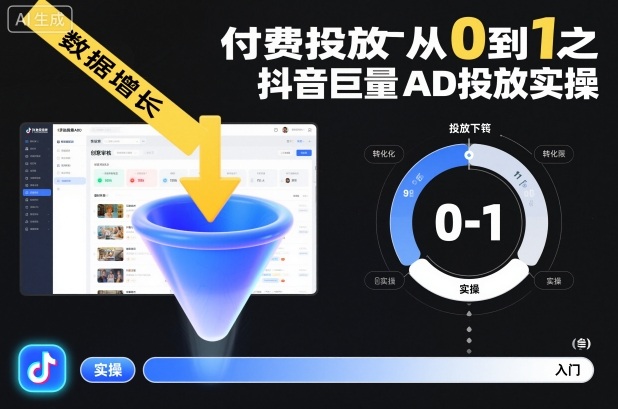 付费投放从0到1之抖音巨量AD投放实操-续财库