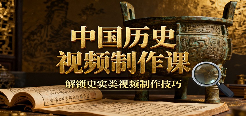 中国历史视频制作课：疆域地图集+参考文案+练习素材，解锁史实类视频制作技巧-续财库
