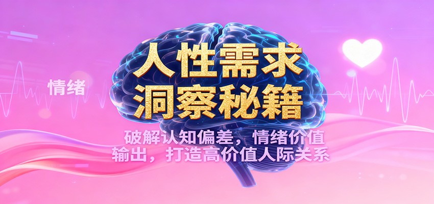 人性需求洞察秘籍,破解认知偏差,情绪价值输出,打造高价值人际关系-续财库