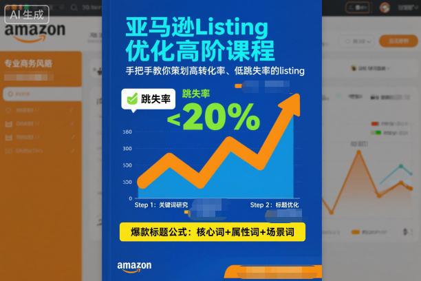 亚马逊Listing优化高阶课程,手把手教你策划高转化率、低跳失率的listing-续财库