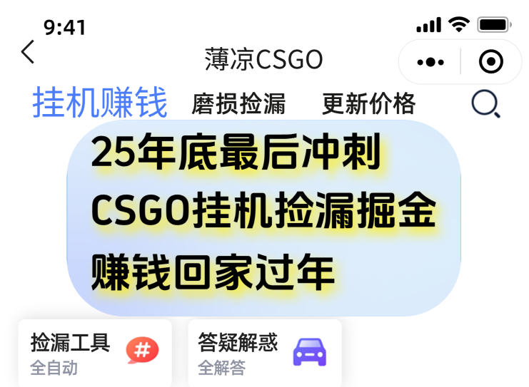 12月年底抓紧最后一个月,用CSGO游戏挂机捡漏掘金赚钱掘金,一部手机轻松日入500+-续财库