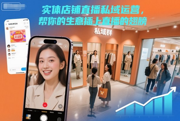 实体店铺直播私域运营,帮你的生意插上直播的翅膀-续财库
