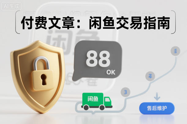 付费文章:闲鱼交易指南,怎么才能降低被坑被马扁的概率-续财库