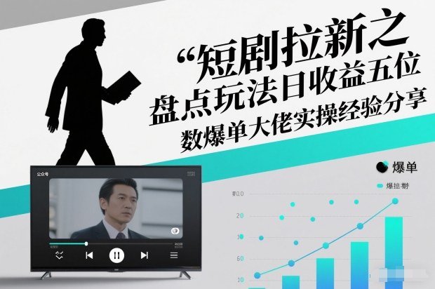 短剧拉新之盘点玩法日收益五位数爆单大佬实操经验分享-续财库