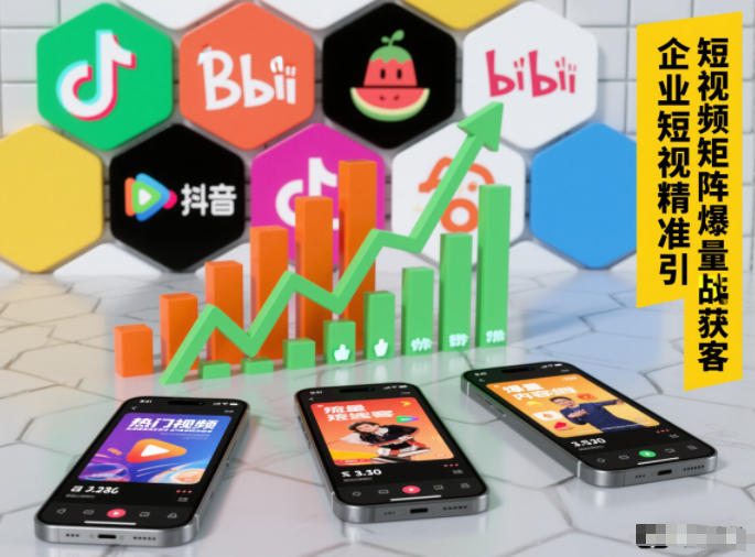 企业短视频精准引流矩阵获客，短视频矩阵爆量战法-续财库