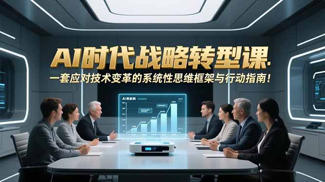 AI时代战略转型课：一套应对技术变革的系统性思维框架与行动指南！-续财库