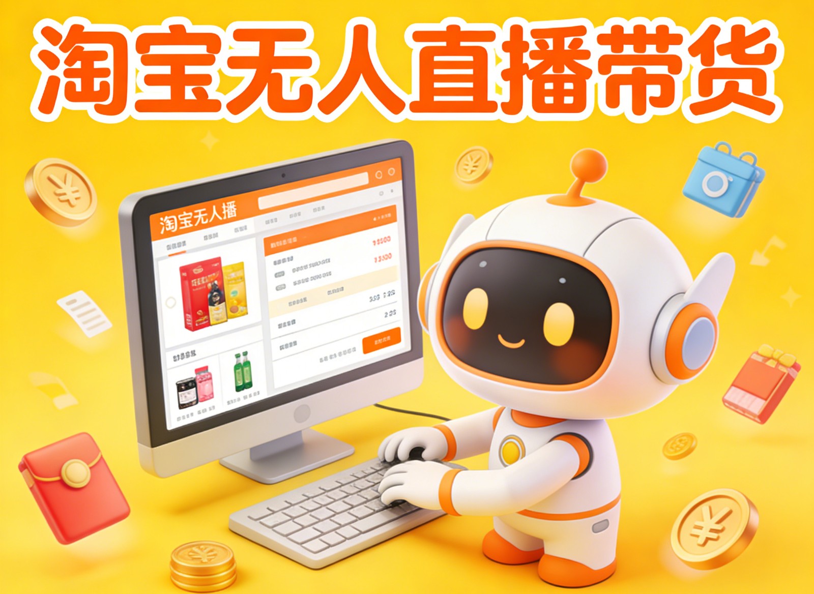 淘宝无人直播带货，24小时自动卖货，月佣金1W+，不违规不封号，不用露脸-续财库