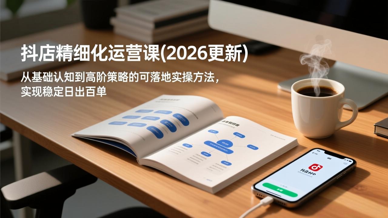 抖店精细化运营课(2026更新-续财库