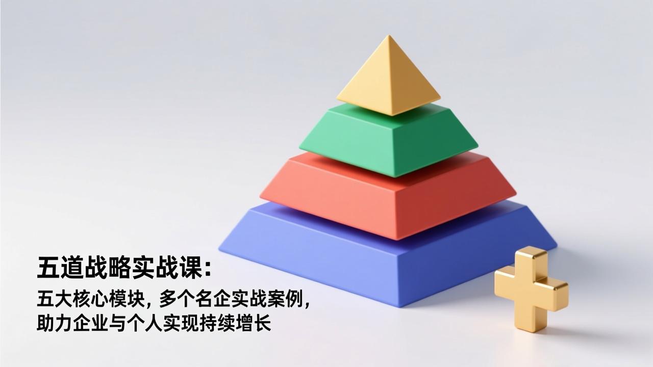 五道战略实战课：五大核心模块，多个名企实战案例，助力企业与个人实现持续增长-续财库