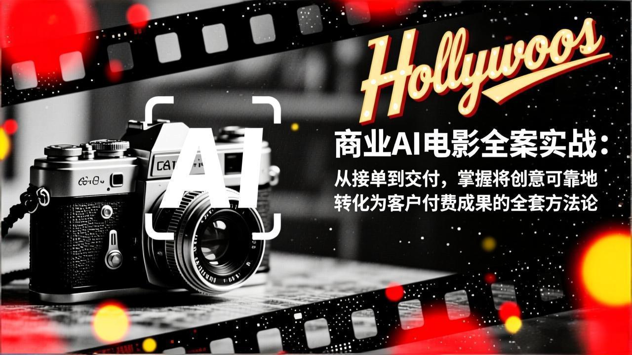 商业AI电影全案实战：从接单到交付，掌握将创意可靠地转化为客户付费成果的全套方法论-续财库
