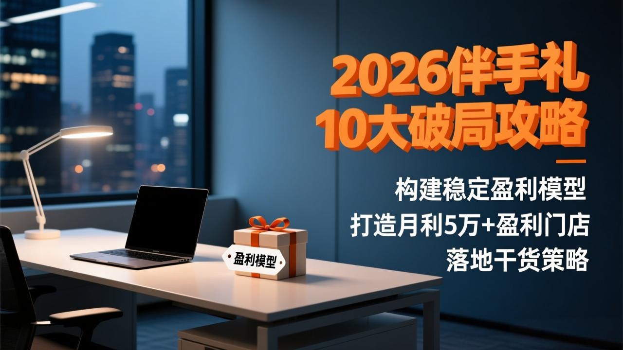 2026伴手礼10大破局攻略：构建稳定盈利模型，打造月利5万+盈利门店，落地干货策略-续财库