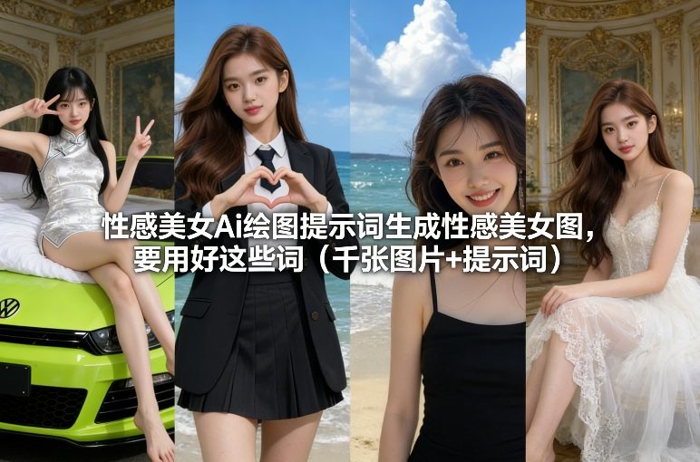性感美女Ai绘图提示词生成性感美女图，要用好这些词(千张图片+提示词)-续财库