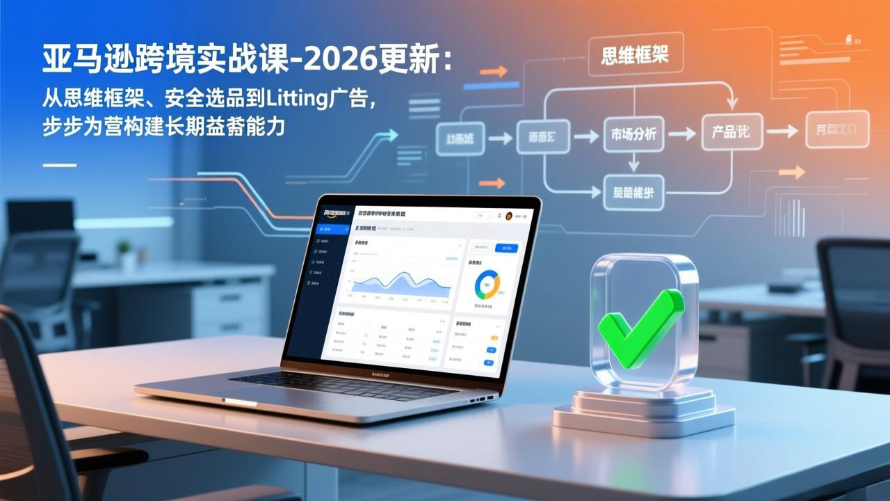 亚马逊跨境实战课-2026更新：从思维框架、安全选品到Listing广告，步步为营构建长期盈利能力-续财库