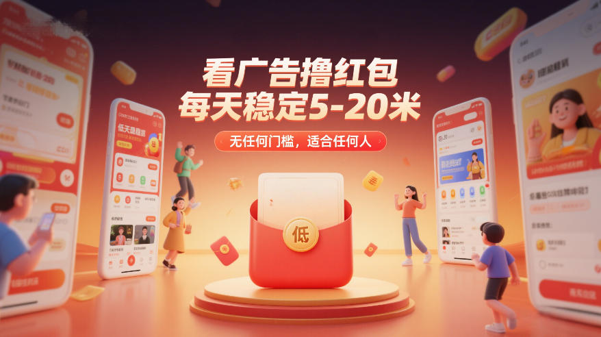 看广告撸红包，每天稳定5-20米，无任何门槛，适合任何人-续财库