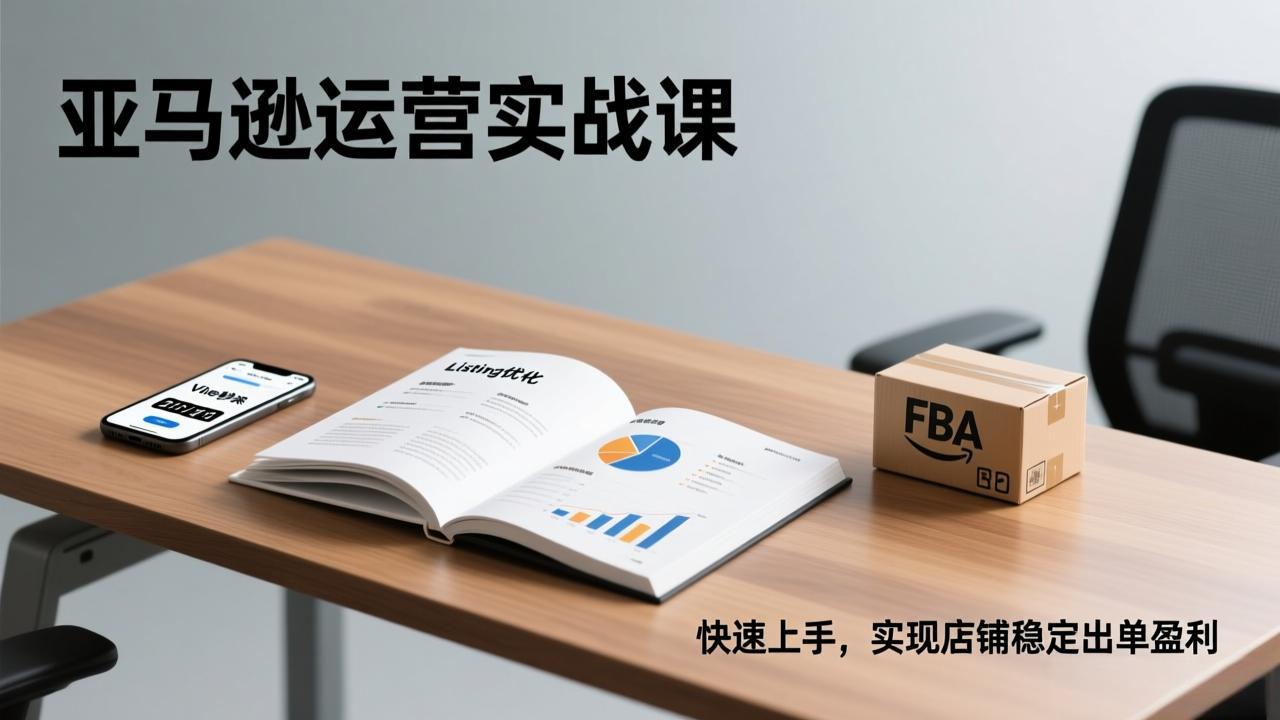 亚马逊运营实战课，Listing优化、Vine秒杀、FBA发货，快速上手，实现店铺稳定出单盈利-续财库