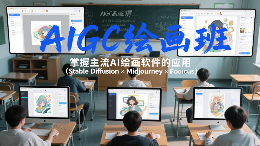 AIGC绘画班，掌握主流Ai绘画软件的应用(Stable Diffusion x Midjourney x Fooocus)-续财库