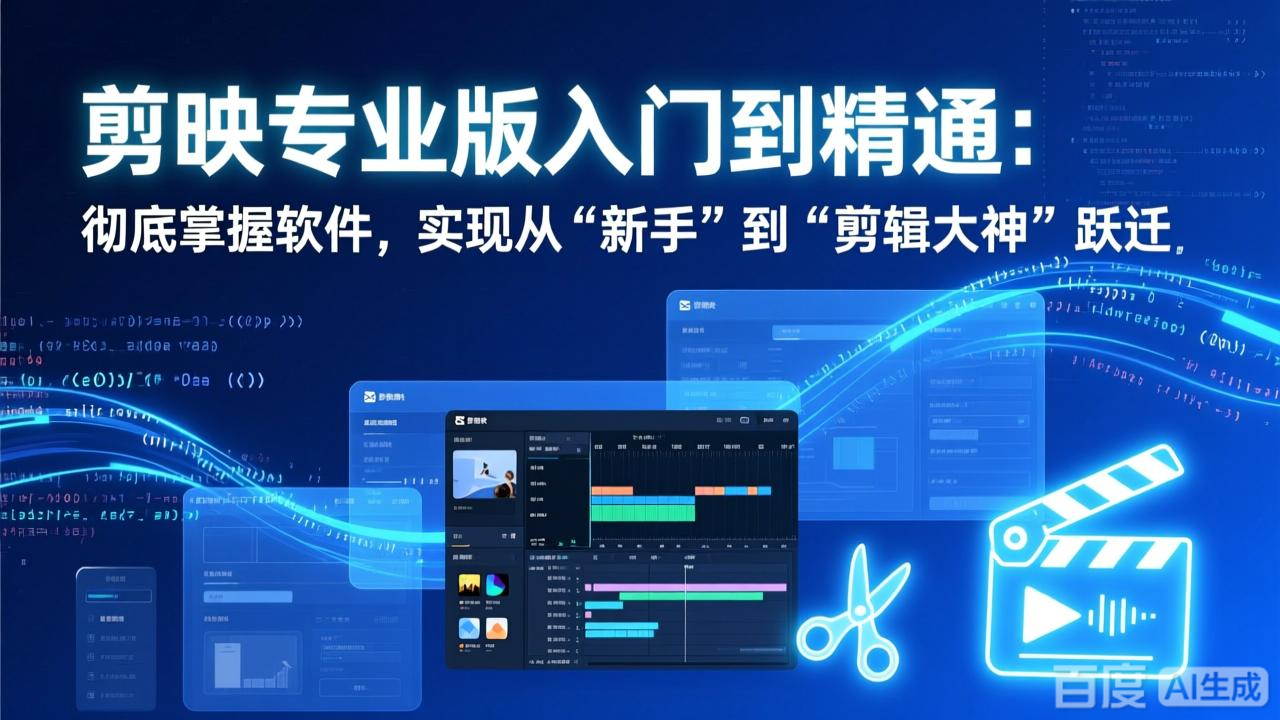 剪映专业版入门到精通：彻底掌握软件，实现从“新手”到“剪辑大神”跃迁-续财库