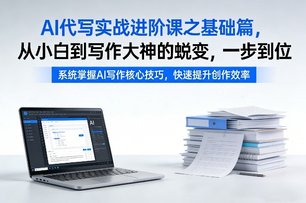 AI代写实战进阶课之基础篇，从小白到写作大神的蜕变，一步到位【揭秘】-续财库