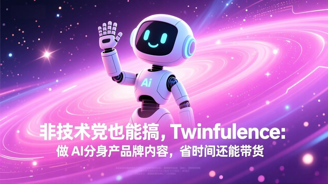 非技术党也能搞!Twinfluence:做 AI 分身产品牌内容,省时间还能带货-续财库