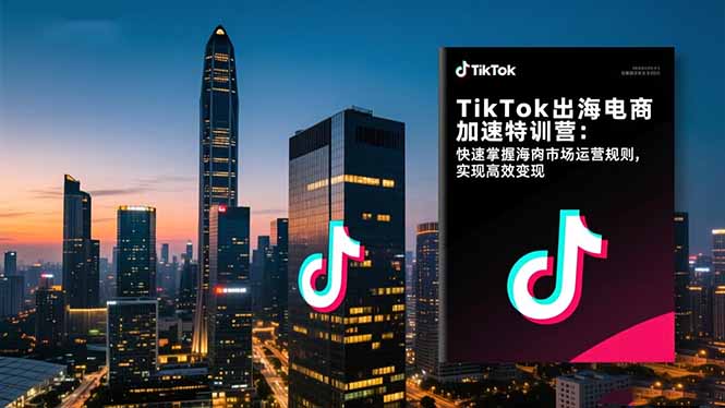 TikTok出海电商加速特训营-更新:快速掌握海外市场运营规则,实现高效变现-续财库