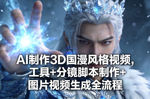 AI制作3D国漫风格视频,工具+分镜脚本制作+图片视频生成全流程-续财库