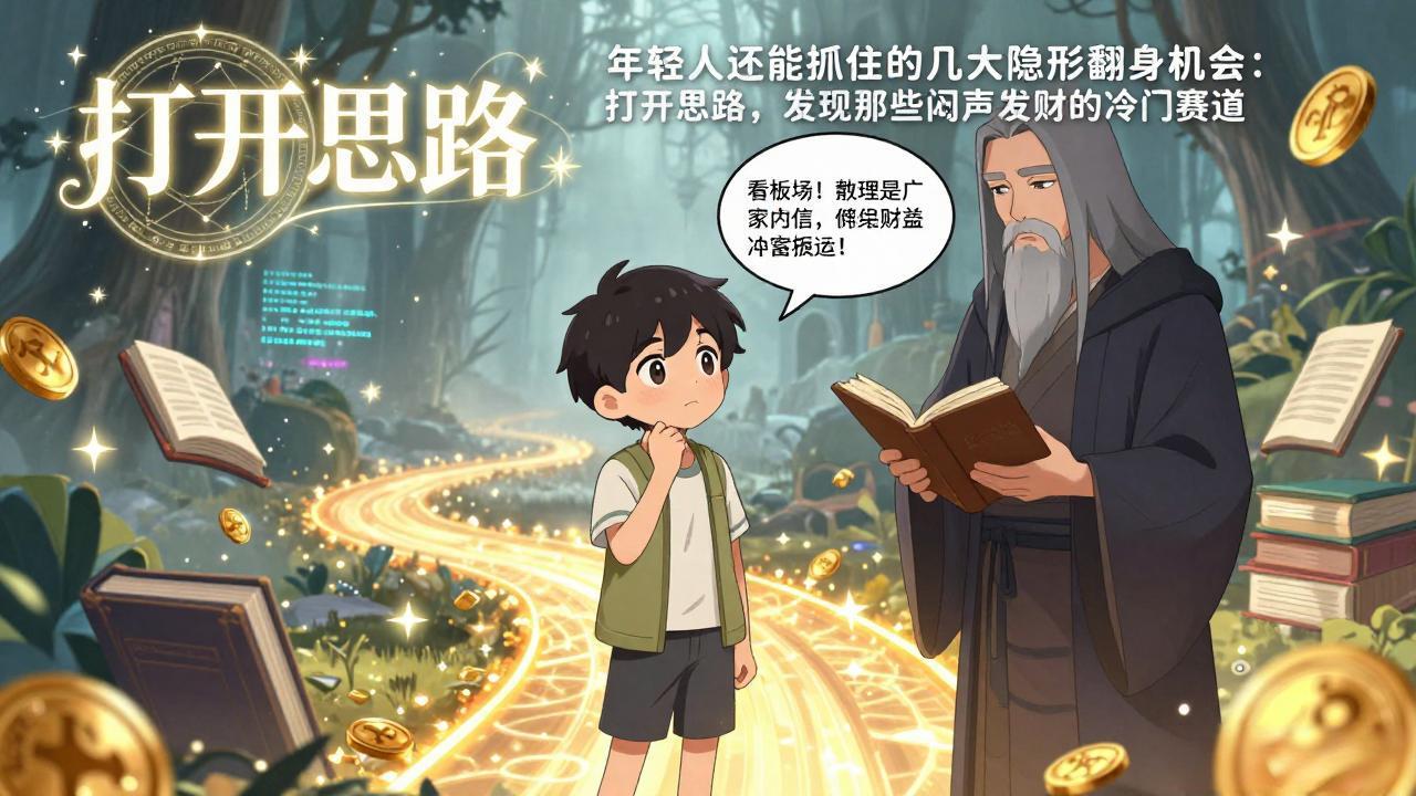 付费文1+2:年轻人还能抓住的几大隐形翻身机会:打开思路,发现那些闷声发财的冷门赛道-续财库